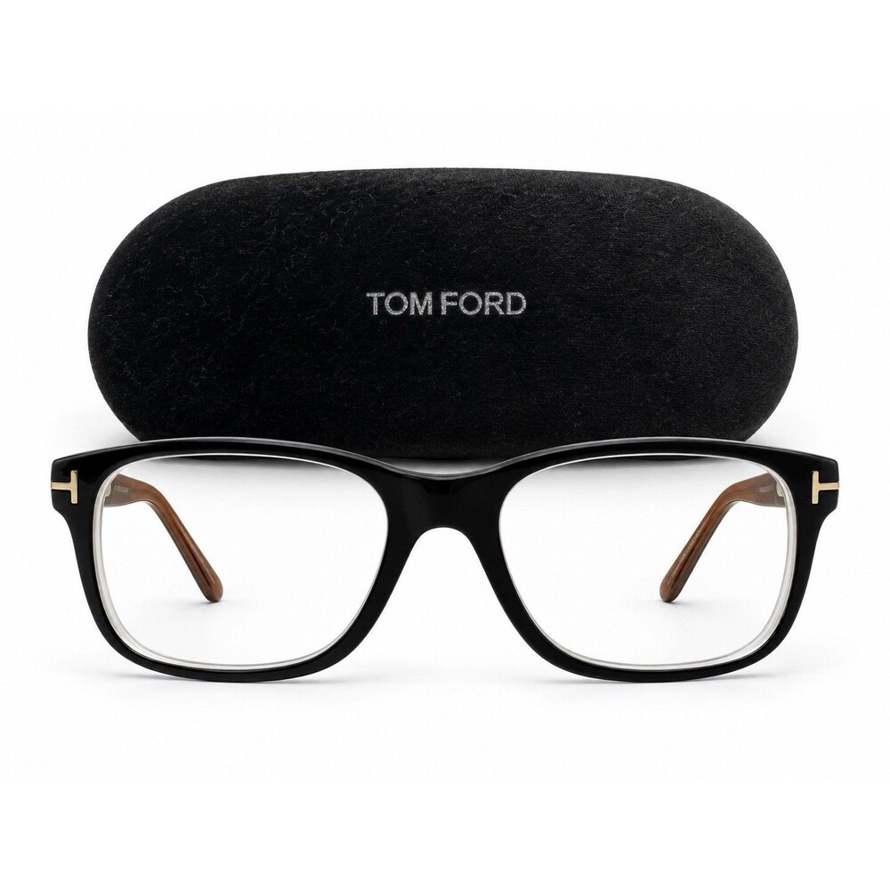 Tom Ford TF5163 005 Eyeglasses Black Havana 55-17-145 Italy Case EUC